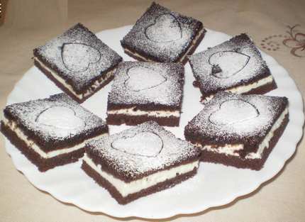 Túrós - Kakaós-túrós sütemény